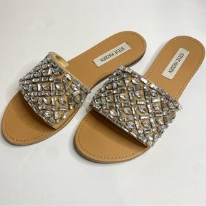 Steve Madden rhinestone engaged Sandals 8